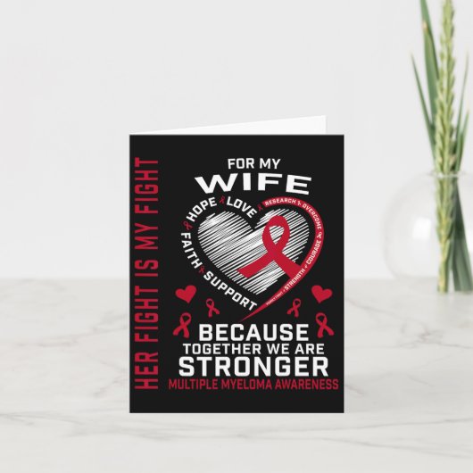 Haar gevecht is mijn vechtvrouw Multiple Myeloma A Kaart (Voorkant)