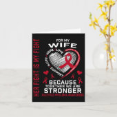 Haar gevecht is mijn vechtvrouw Multiple Myeloma A Kaart (Gele Bloem)