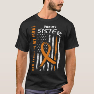 Haar gevecht is mijn vechtzuster Leukemie Bewusthe T-shirt