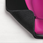 Haar gevecht is mijn vuurroze handschoen. muismat (Hoek)