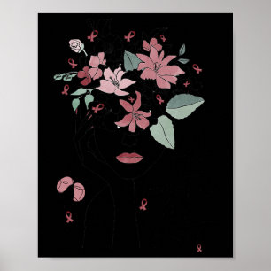 Haar gevecht is My Fight Women Line Art Sickle Cel Poster