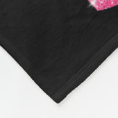 Haar gevecht is onze Fight Breast Cancer Awareness Fleece Deken (Hoek)