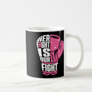 Haar gevecht is onze Fight Breast Cancer Awareness Koffiemok