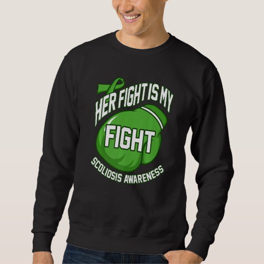 Haar gevecht Mijn strijd Spinale Fusion Awareness  Trui (Voorkant)
