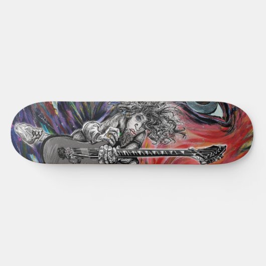 Haar gitaar kunst persoonlijk skateboard (Horizontaal)