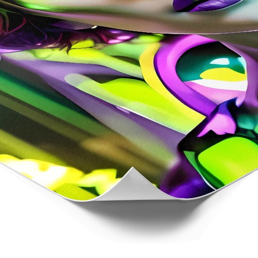 Haar glamour wordt haar poster (Hoek)