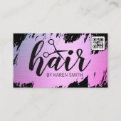 HAAR | Goudborstel | QR-code Visitekaartje (Voorkant)