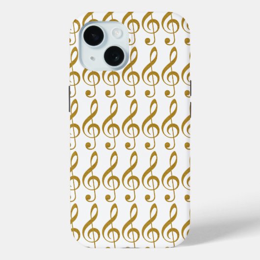 haar gouden treble slim musical note Case-Mate iPhone case (Achterkant)