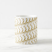 haar gouden treble slim musical note koffiemok (Center)