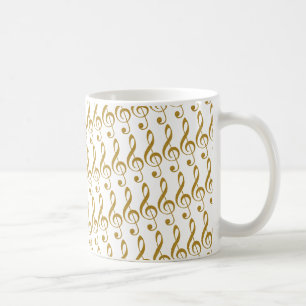 haar gouden treble slim musical note koffiemok