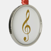 haar gouden treble slim musical note metalen ornament (Rechts)