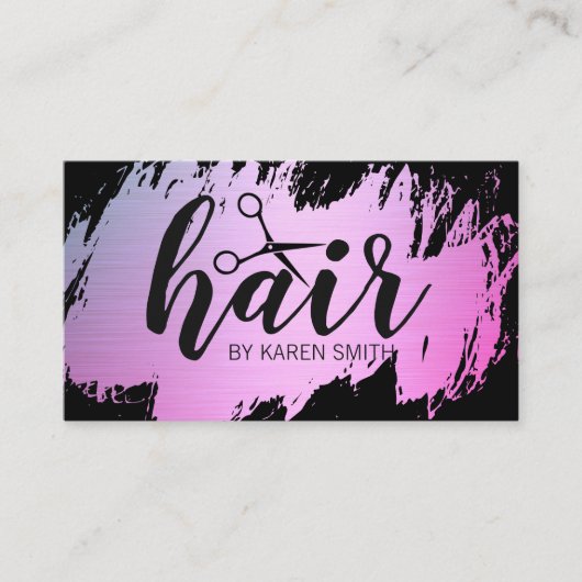 HAAR/goudpenseel (Glamour) Visitekaartje (Voorkant)