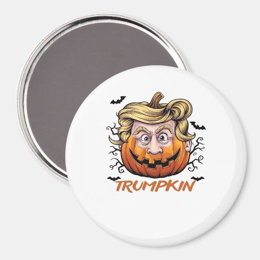 Haar Grappig Pompoen Halloween Boo - Politieke Hum Magneet (Voorkant / Achterkant)