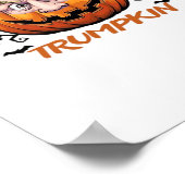Haar Grappig Pompoen Halloween Boo - Politieke Hum Poster (Hoek)