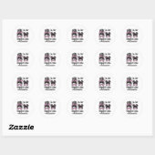 Haar grootste fan danst moeder van dansende moeder ronde sticker (Vel)