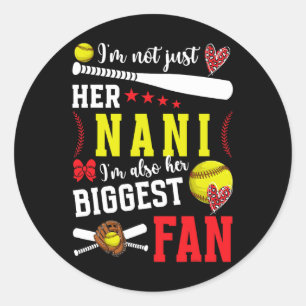 Haar grootste fan Softll Nani Van Een Softll Spele Ronde Sticker
