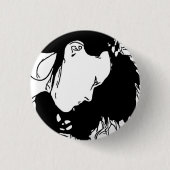 HAAR HAAR ACHTER RONDE BUTTON 3,2 CM (Voorkant)