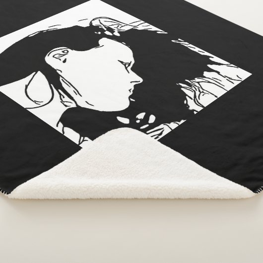 HAAR HAAR ACHTER SHERPA DEKEN (3/4)