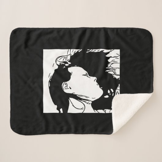 HAAR HAAR ACHTER SHERPA DEKEN (Voorkant (horizontaal))