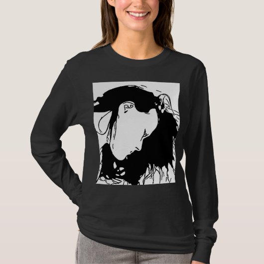 HAAR HAAR ACHTER T-SHIRT (Voorkant)