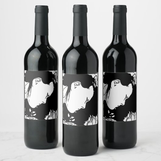 HAAR HAAR ACHTER WIJN ETIKET (Flessen)