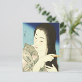 Haar haar haar haar (mooie Aziatische vrouw) (Koto Briefkaart (Staand voorkant)