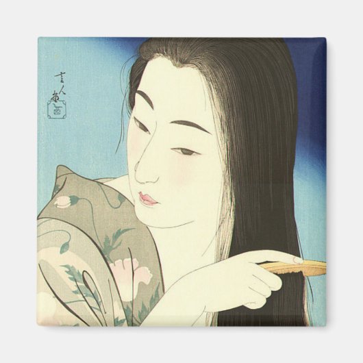 Haar haar haar haar (mooie Aziatische vrouw) (Koto Magneet (Voorkant)