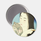 Haar haar haar haar (mooie Aziatische vrouw) (Koto Magneet (Voorkant / Achterkant)