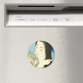 Haar haar haar haar (mooie Aziatische vrouw) (Koto Magneet (Insitu (Vaatwasser))