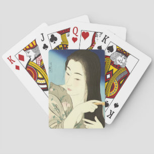 Haar haar haar haar (mooie Aziatische vrouw) (Koto Pokerkaarten