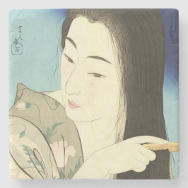 Haar haar haar haar (mooie Aziatische vrouw) (Koto Stenen Onderzetter