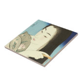 Haar haar haar haar (mooie Aziatische vrouw) (Koto Tegeltje (Zijkant)