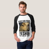 HAAR HEM ROAR! YESHUA, LION OF JUDAH T-Shirts (Voorkant volledig)