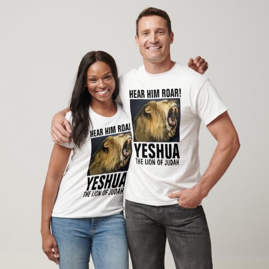 HAAR HEM ROAR! YESHUA, LION OF JUDAH T-Shirts (Unisex)