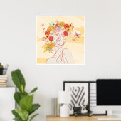 Haar herfstgeluk poster (Thuiskantoor)