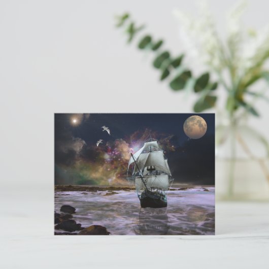 Haar hoofdster... briefkaart (Staand voorkant)