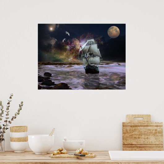 Haar hoofdster poster (Keuken)