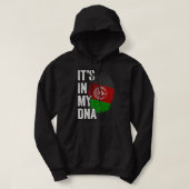HAAR IN MIJN DNA-Afghanistan Vlag Afghaanse Roots  Hoodie (Design voorkant)
