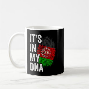 HAAR IN MIJN DNA-Afghanistan Vlag Afghaanse Roots Koffiemok