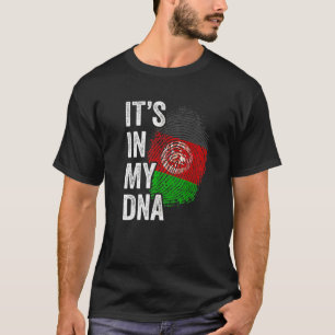 HAAR IN MIJN DNA-Afghanistan Vlag Afghaanse Roots  T-shirt