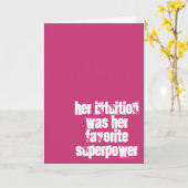 Haar intuïtie was haar favoriete supermacht kaart (Gele Bloem)