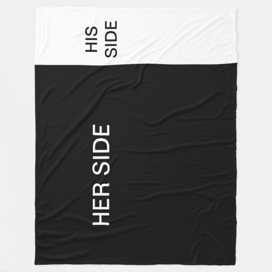 HAAR KANT, Z'N zijspandoek Fleece Deken (Voorkant)