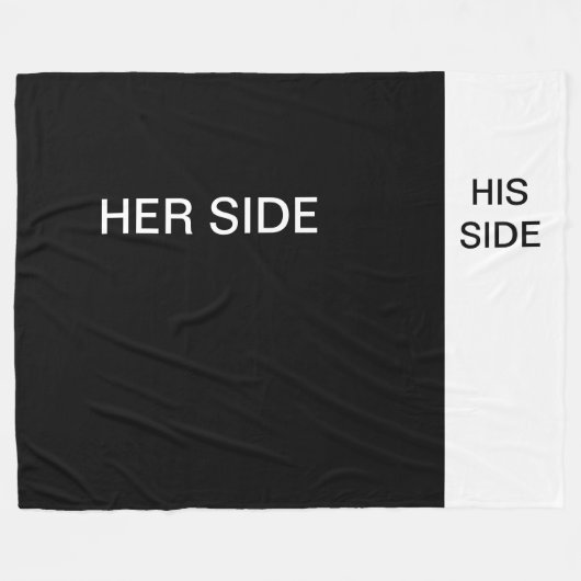 HAAR KANT, Z'N zijspandoek Fleece Deken (Voorkant (Horizontaal))