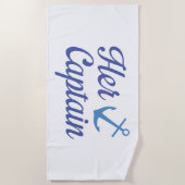 Haar kapitein strandlaken (Voorkant)