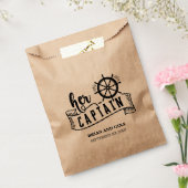 Haar kapitein trouwt bedankzakje (Gezegeld)