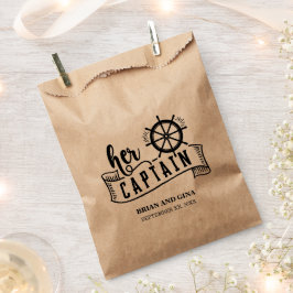 Haar kapitein trouwt bedankzakje