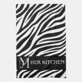 Haar Keuken Zebra Print Handdoek (Verticaal)
