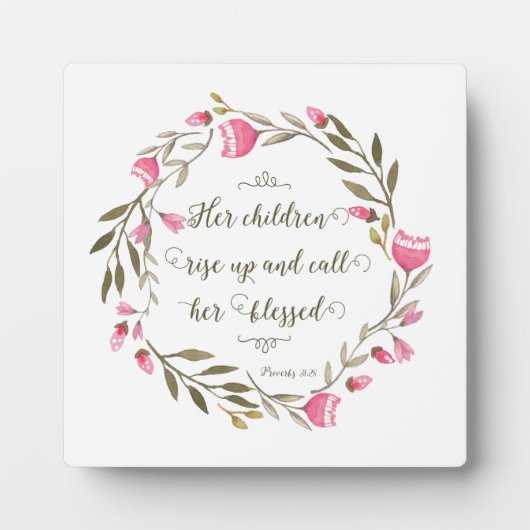 Haar kinderen staan op en noemen haar ontdaan fotoplaat (Voorkant)