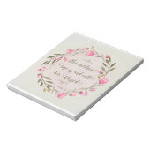 Haar kinderen staan op en noemen haar ontdaan notitieblok (Linkerzijde)