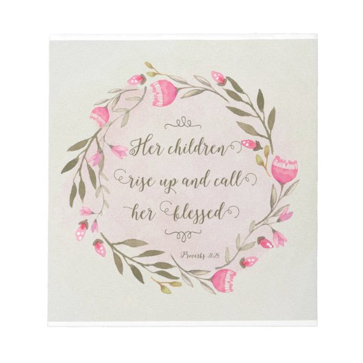 Haar kinderen staan op en noemen haar ontdaan notitieblok (Voorkant)